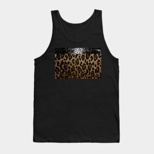 Animal Print Cheetah Wild Thing Black and Brown Tank Top